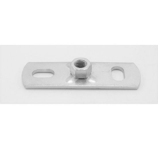 Plaque de talon galvanisée M8