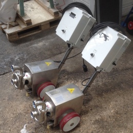 Pompe mobile centrifuge avec roue ouverte