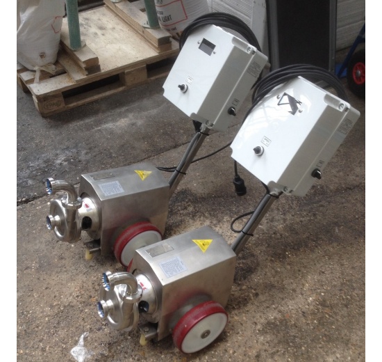 Pompe mobile centrifuge avec roue ouverte