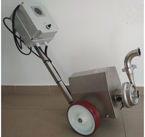 Pompe mobile centrifuge avec roue ouverte