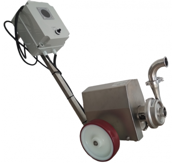 Pompe mobile centrifuge avec roue ouverte