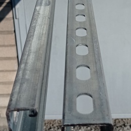 Poutre d'assemblage perforée 41x25, longueur 3m