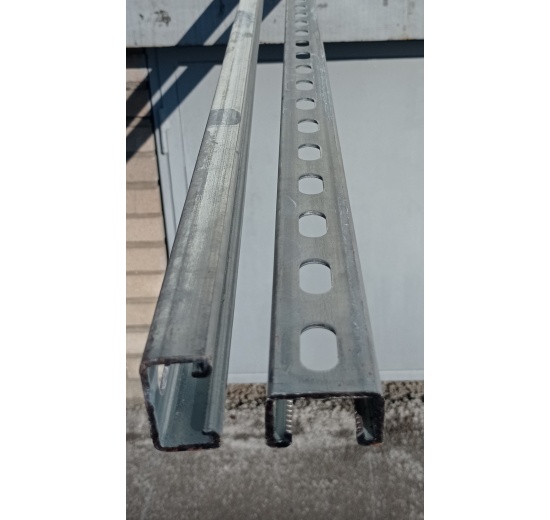 Poutre d'assemblage perforée 41x25, longueur 3m