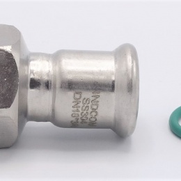 Přechodka lisovací/závit vnitřní 18 mm_3/4" nerezová