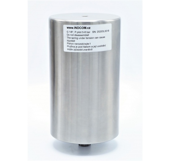 Propulsion pneumatique en acier inoxydable, monoactive (air-ressort)