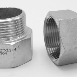 Réduction de filetage de l'interieurde/ l'extérieur type 324, 6/4"x5/4" acier inoxydable
