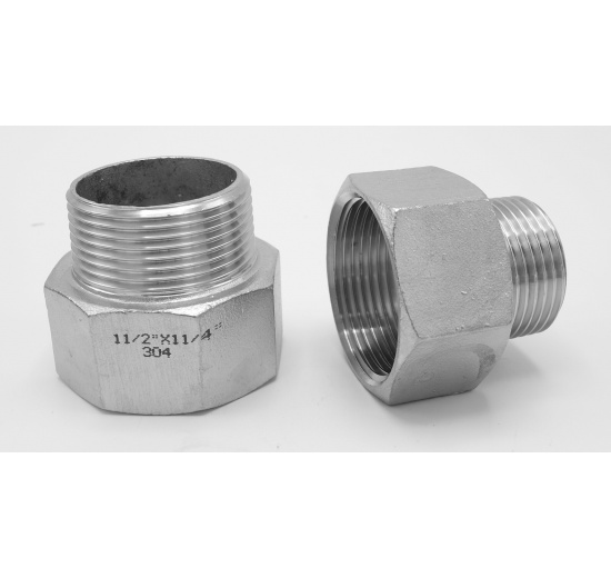Réduction de filetage de l'interieurde/ l'extérieur type 324, 6/4"x5/4" acier inoxydable