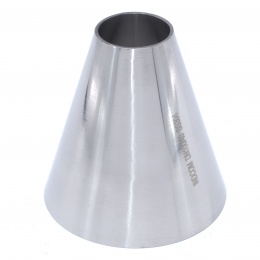 Réductions concentriques, à souder S-S, courtes DN100/40(L=105mm), inox