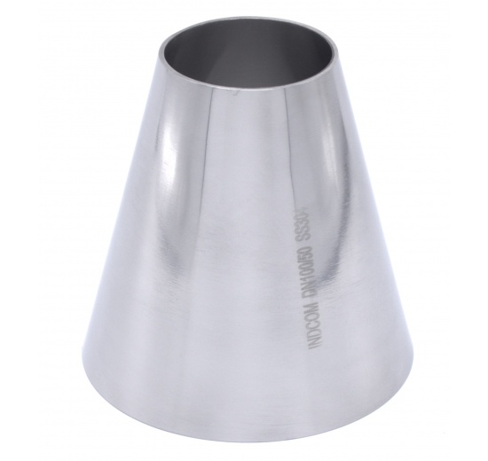 Réductions concentriques, à souder S-S, courtes DN100/50(L=105mm), inox