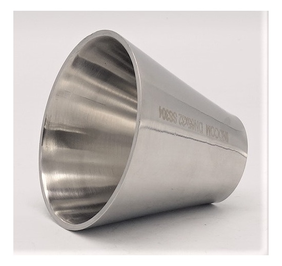 Redukce centrická, navařovací, krátká, nerez DN65/32