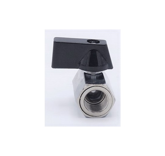 Robinet à boisseau sphérique MINI en laiton à débit réduit, monobloc, fileté