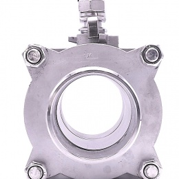 Robinet à tournant sphérique, acier inox avec plein débit, en trois parties, soudé | 3”