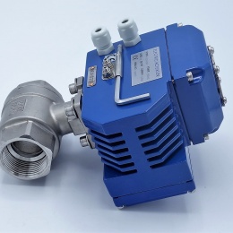 Robinet à tournant sphérique, acier inox, en deux parties avec adaptateur pour propulsion