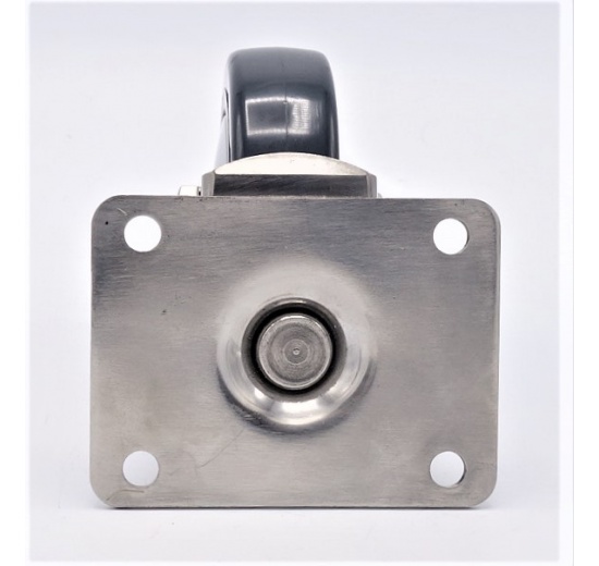 Roulettes de transport, acier inoxydable, diamètre 100 mm