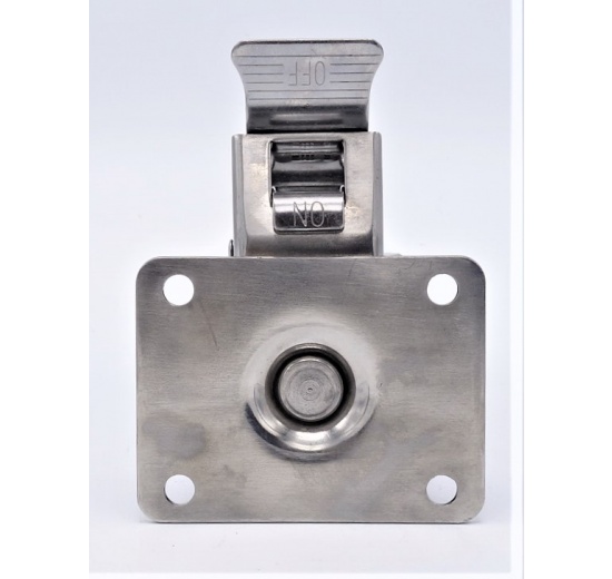 Roulettes de transport, acier inoxydable, diamètre 100 mm