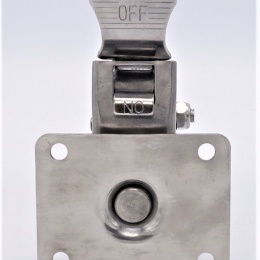 Roulettes de transport, acier inoxydable, diamètre 125 mm