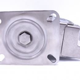 Roulettes de transport, acier inoxydable, diamètre 150 mm