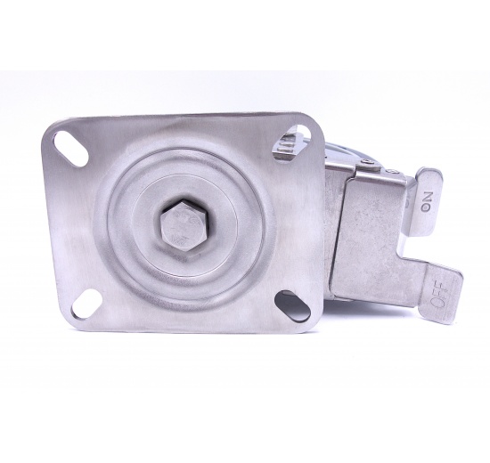 Roulettes de transport, acier inoxydable, diamètre 150 mm