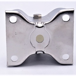 Roulettes de transport, acier inoxydable, diamètre 80 mm