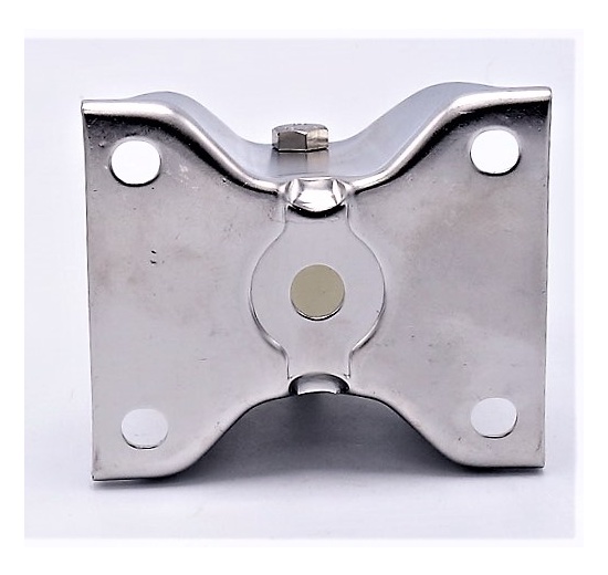 Roulettes de transport, acier inoxydable, diamètre 80 mm