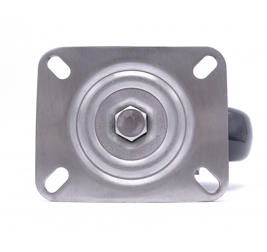 Roulettes de transport, pivotantes, acier inoxydables, diamètre 150 mm