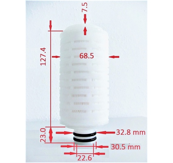 rozměry filtrační vložky DN25