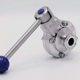 sanitaire CLAMP C-C vanne papillon