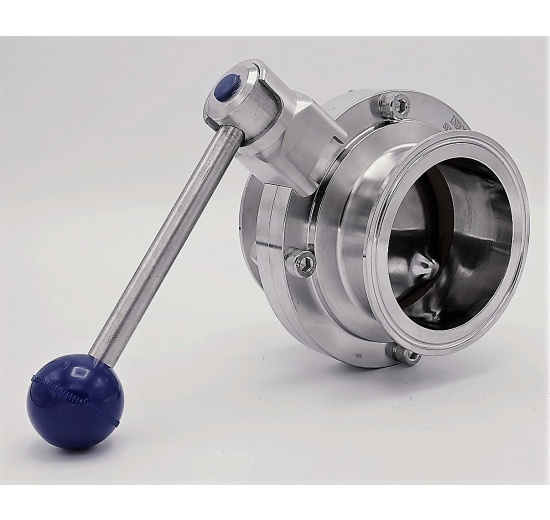 sanitaire CLAMP vanne papillon