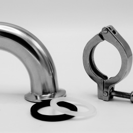 sanitaire coude 90° tri clamp inox