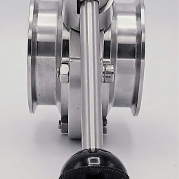 sanitaire inox vanne papillon CLAMP