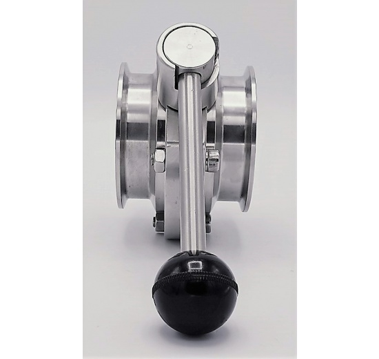 sanitaire inox vanne papillon CLAMP