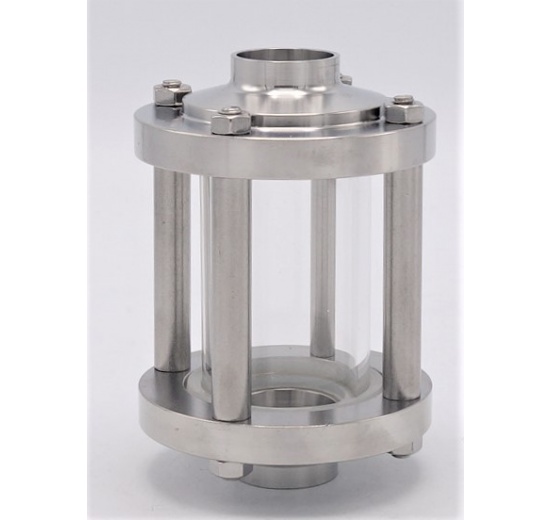 Sanitaire verre de viséur droit, à souder S-S, type B