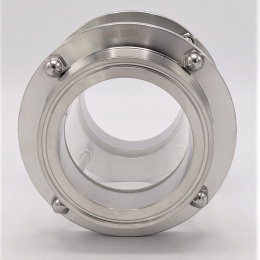 Sanitaire verre de viséur droit, inox, Clamp C-C, longue DN80