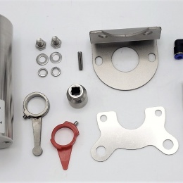 Servomoteur pneumatique, simple effet et autres éléments de montage pour vanne papillon DN125