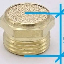 Silencieux en bronze | 3/8”