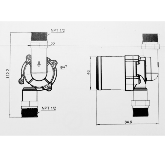 Solární, oběhové čerpadlo 15PV