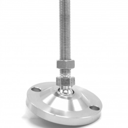 Stainless steel legs, height adjustable, with joint_D100 M20 100 mm