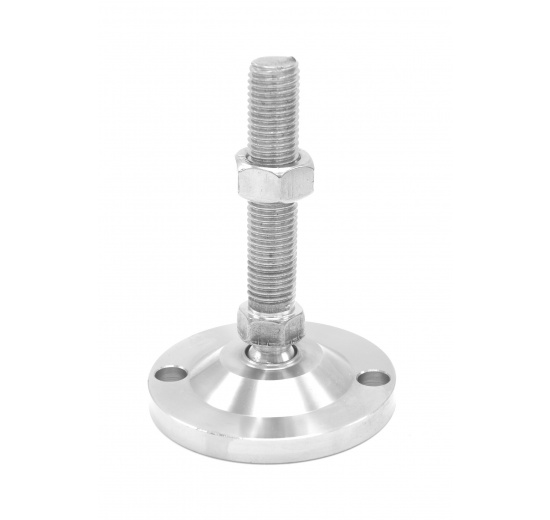 Stainless steel legs, height adjustable, with joint D100 M20 100 mm