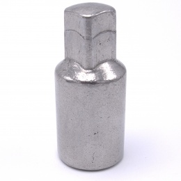 Support d'entraînement pneumatique pour robinet à tournant sphérique, acier inox, en deux parties avec adaptateur pour propulsion 8x8 mm