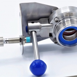 Support de capteur à induction pour vannes papillon à commande manuelle