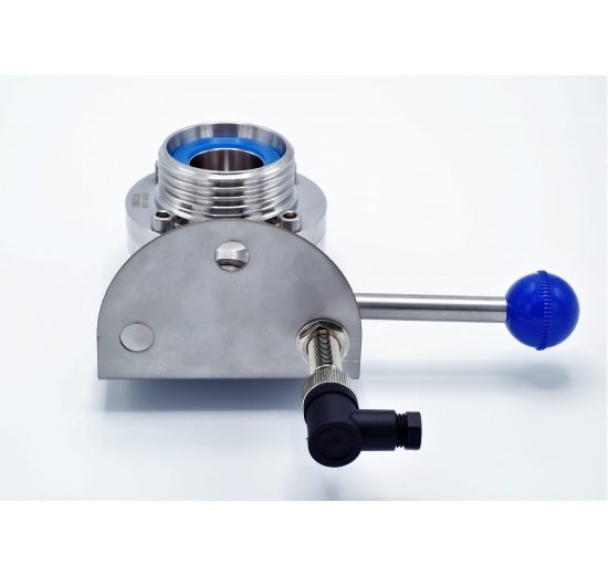 Support de capteur inductif pour vanne papillon à commande manuelle