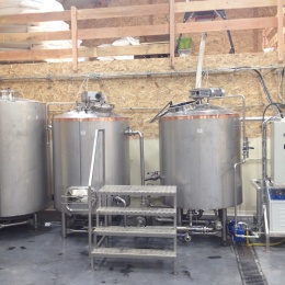 Système 3 cuves pour la salle de brassage 10HL