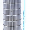 Tamis à fentes de filtration intérieure 0,3 mm pour filtre DN50
