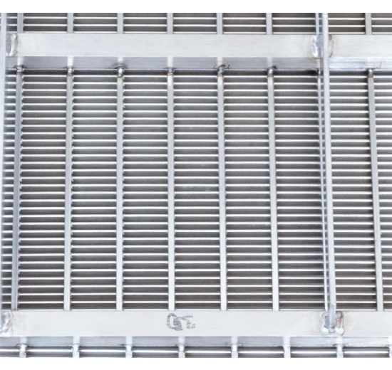 Tamis à fentes en détail