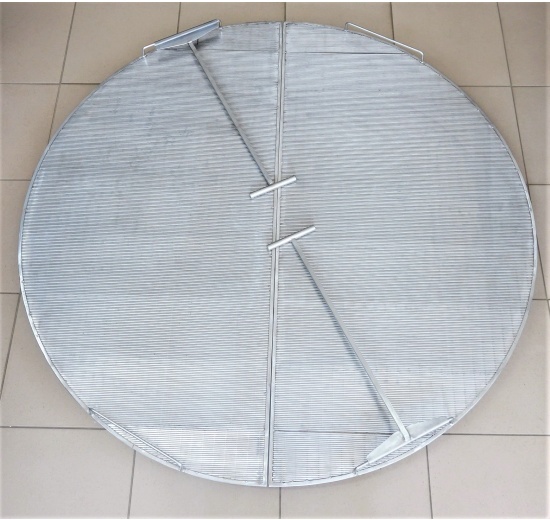 Tamis à fentes en détail