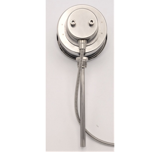 Thermomètre bimétallique en acier inoxydable avec contacts électriques