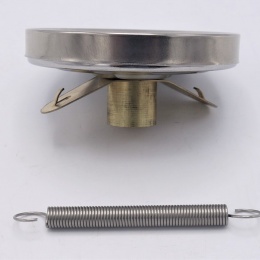 Thermomètres bimétalliques en acier inoxydable, applique pour tube fixation par collier ressort