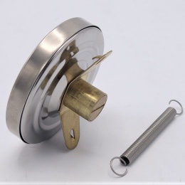 Thermomètres bimétalliques en acier inoxydable, applique pour tube fixation par collier ressort