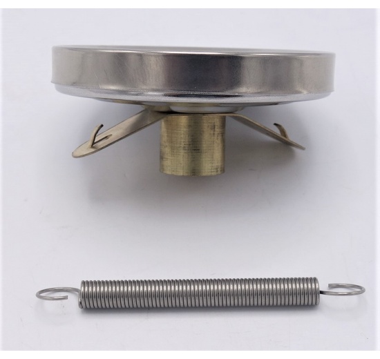 Thermomètres bimétalliques en acier inoxydable, applique pour tube fixation par collier ressort