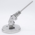 Thermomètres bimétalliques en acier inoxydable, tige d'immersion de réservoir, connexion angulaire